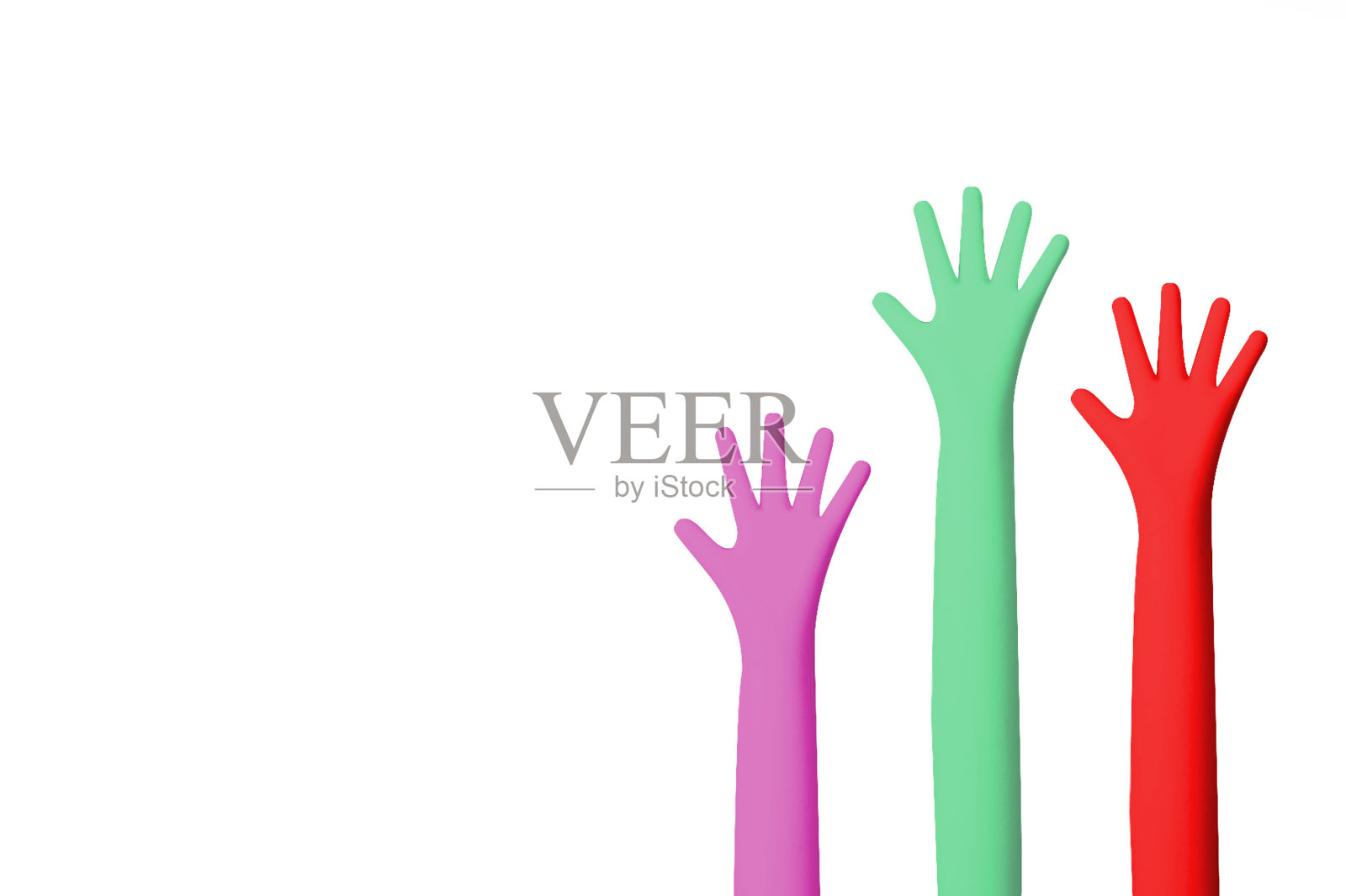 彩色手的图像特写照片摄影图片