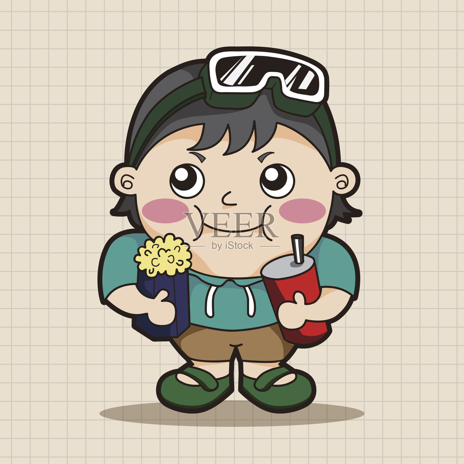 男孩卡通设计元素图片