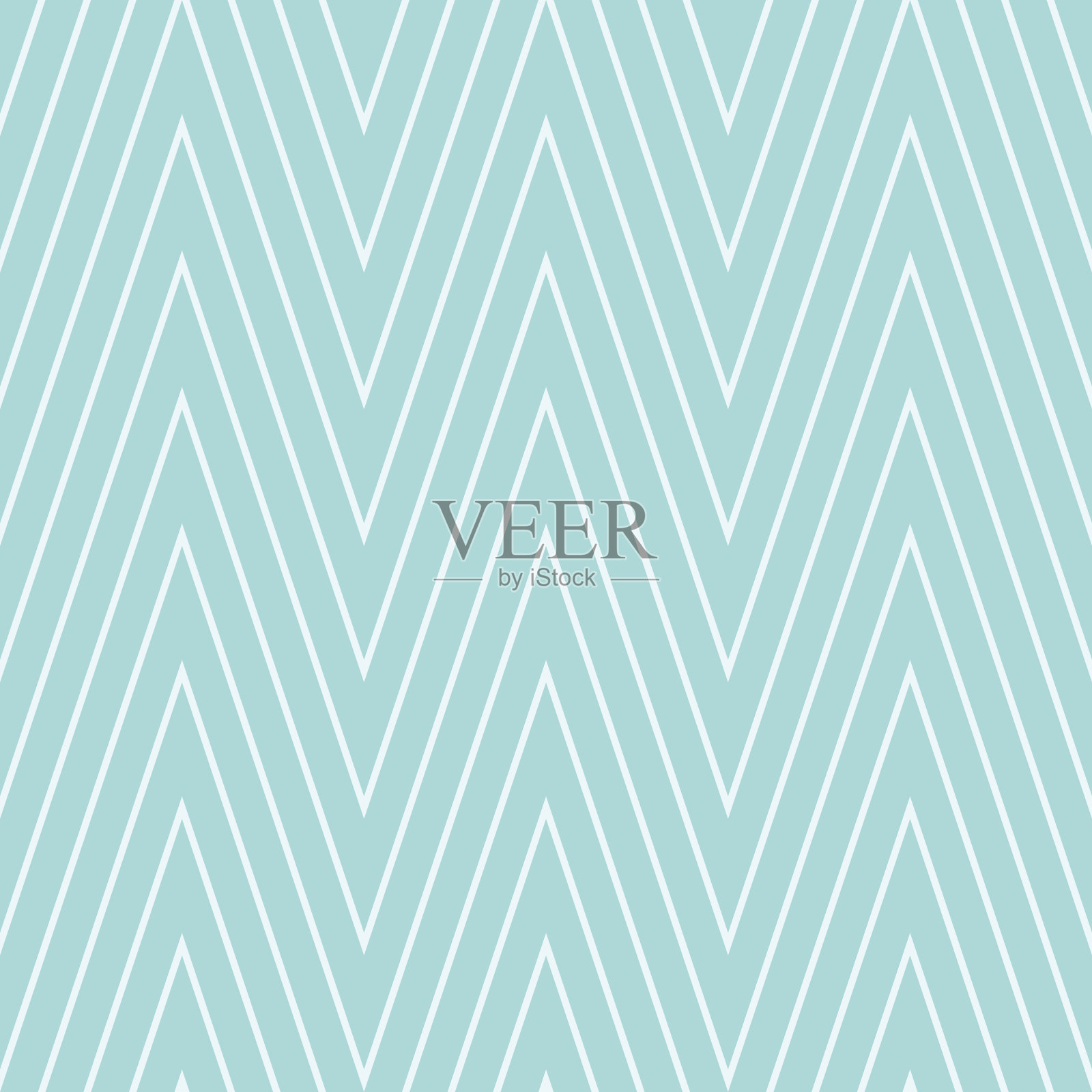 背景图案条纹无缝矢量纹理绿色水绿色柔和两种色调的颜色。壁纸背景波条纹抽象复古风格。平面设计几何形状插画图片素材