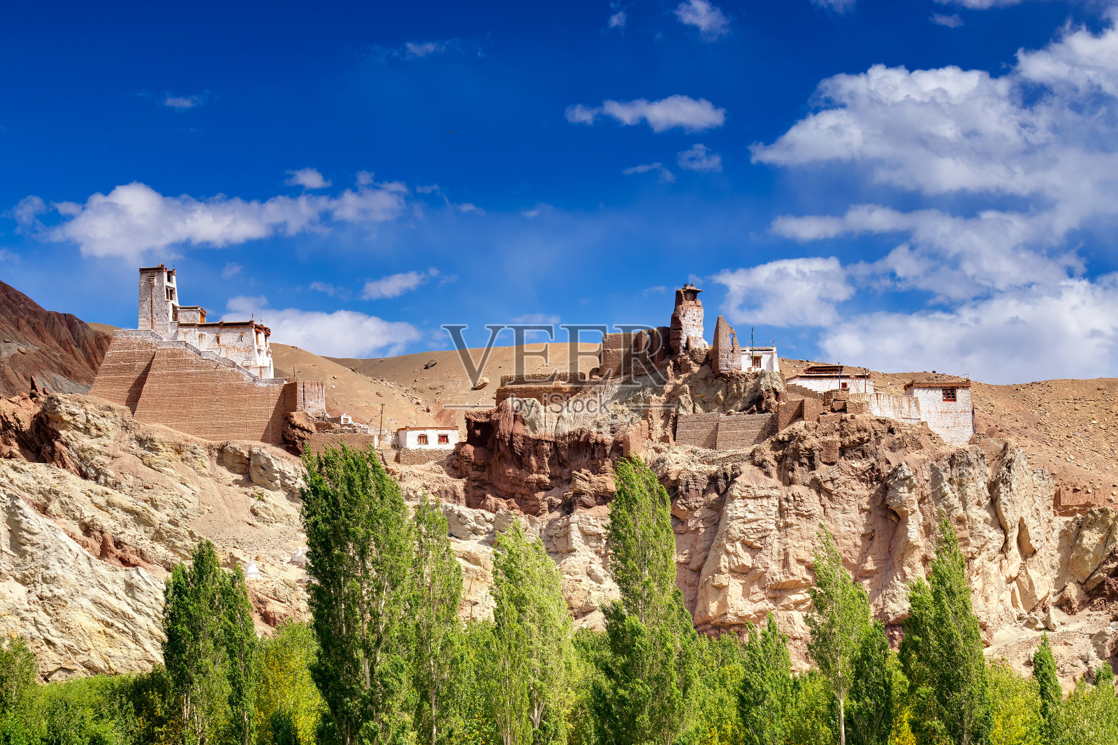 巴斯哥修道院的废墟照片摄影图片