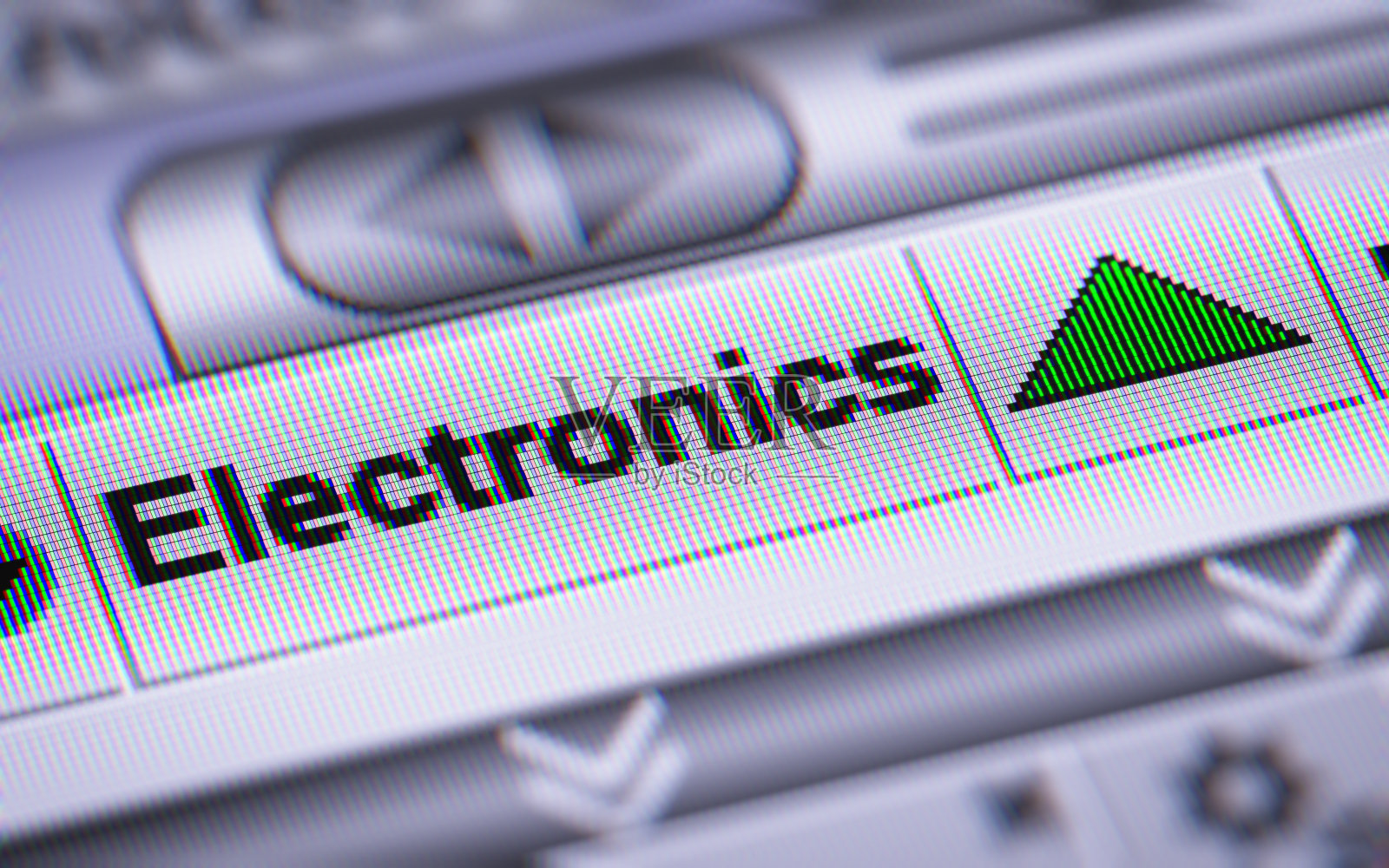 屏幕上的电子产品索引。照片摄影图片