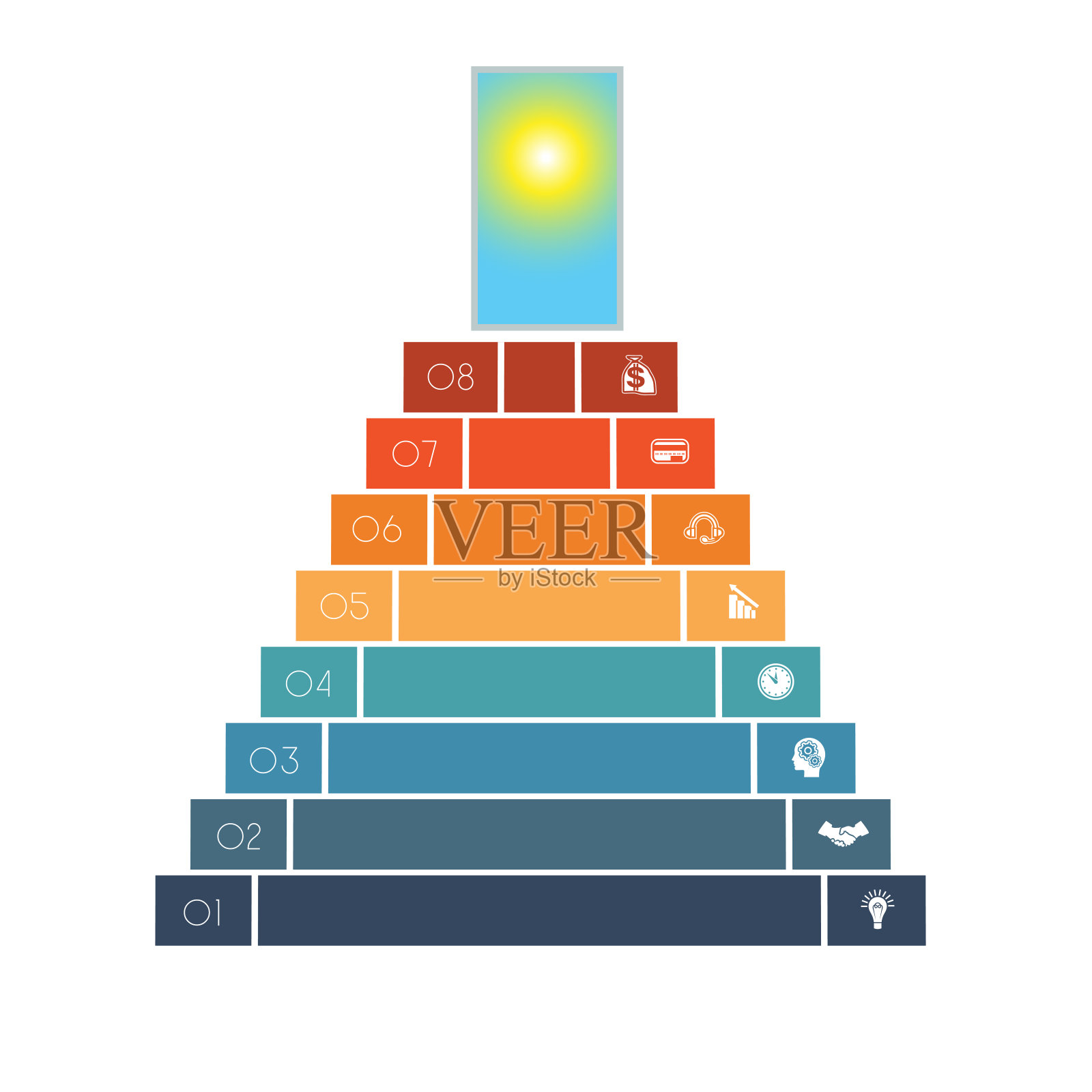 商业成功启动的信息图插画图片素材