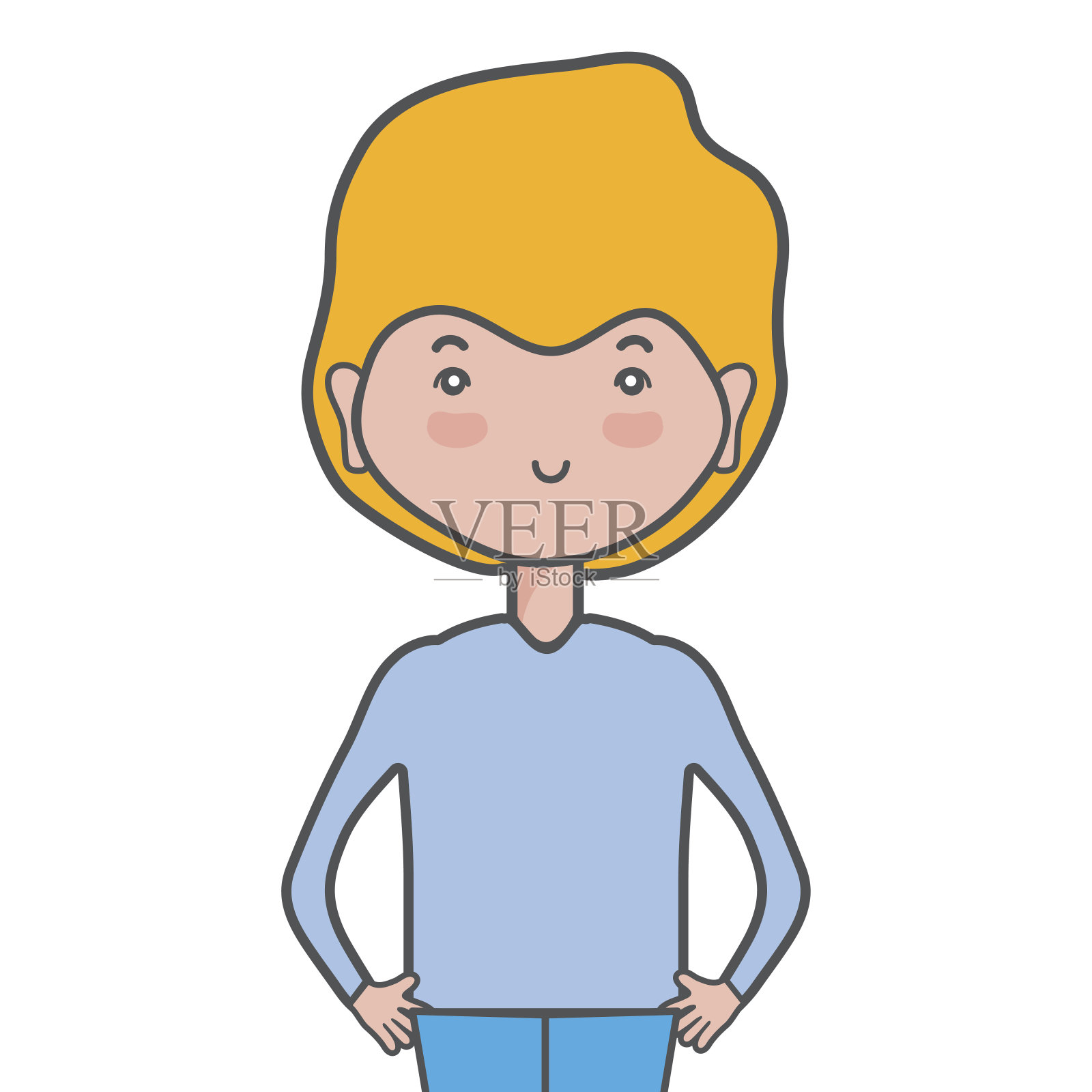 发型设计可爱的男人设计元素图片