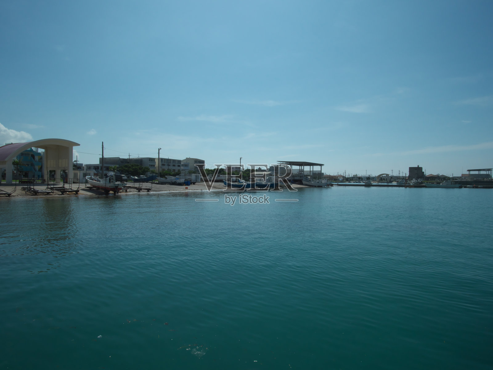 冲绳石垣岛的渔港照片摄影图片