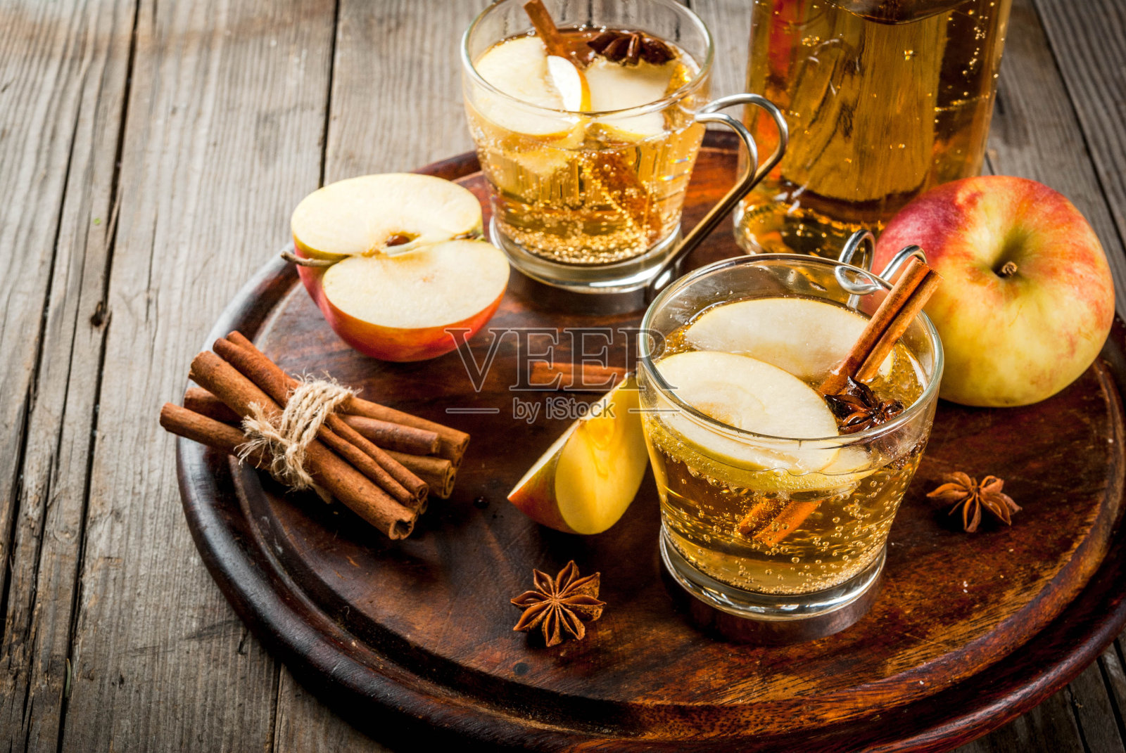 苹果酒鸡尾酒照片摄影图片