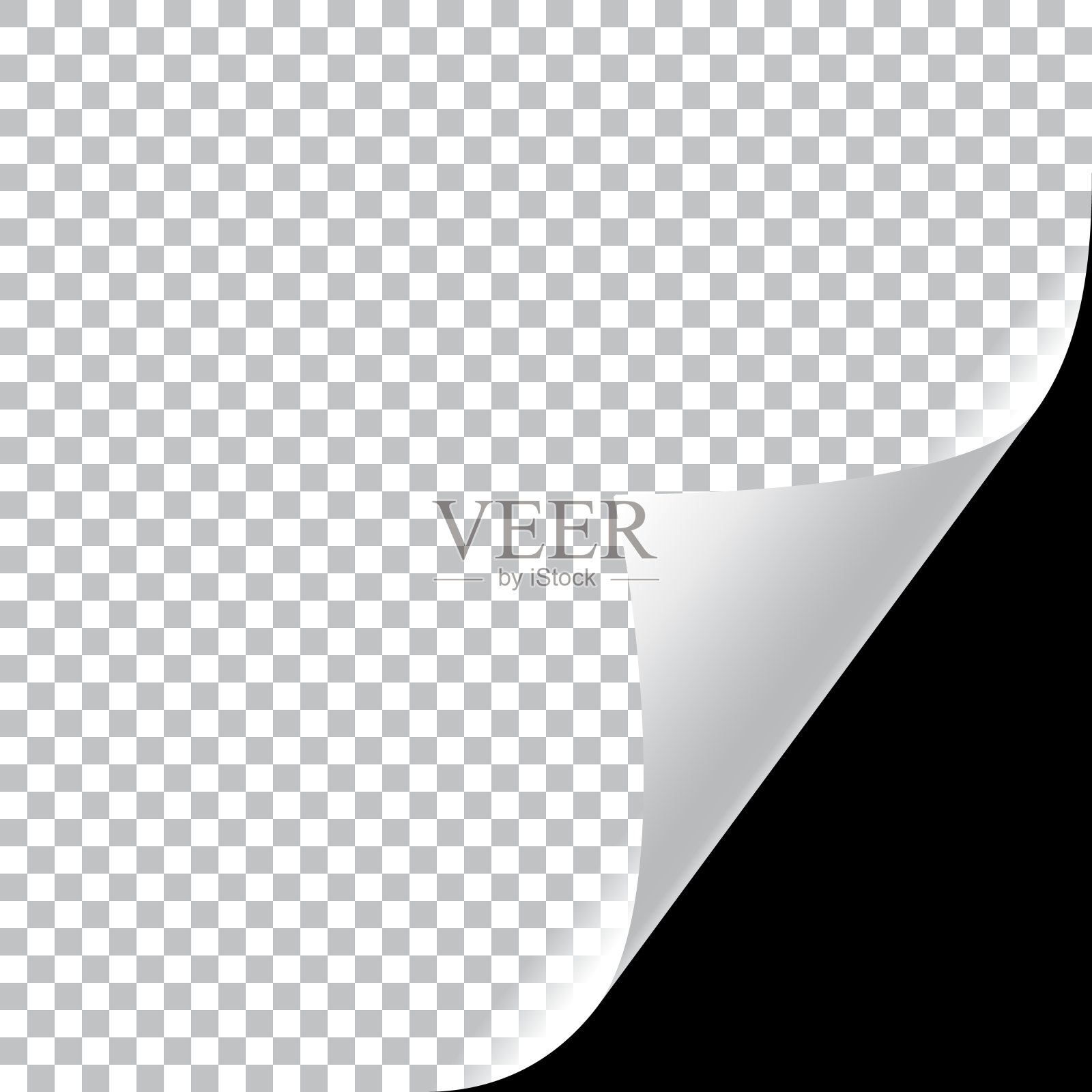 卷页角插画图片素材