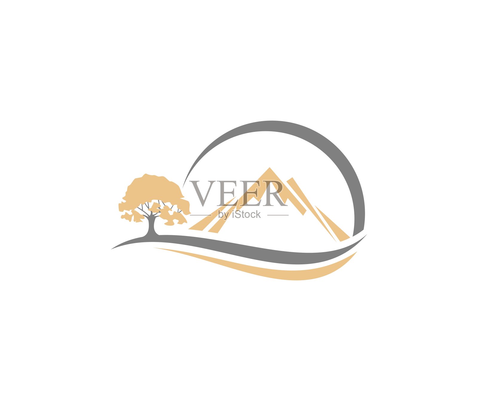 山图标插画图片素材