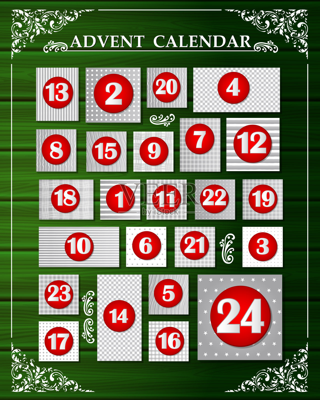 绿色出现日历插画图片素材