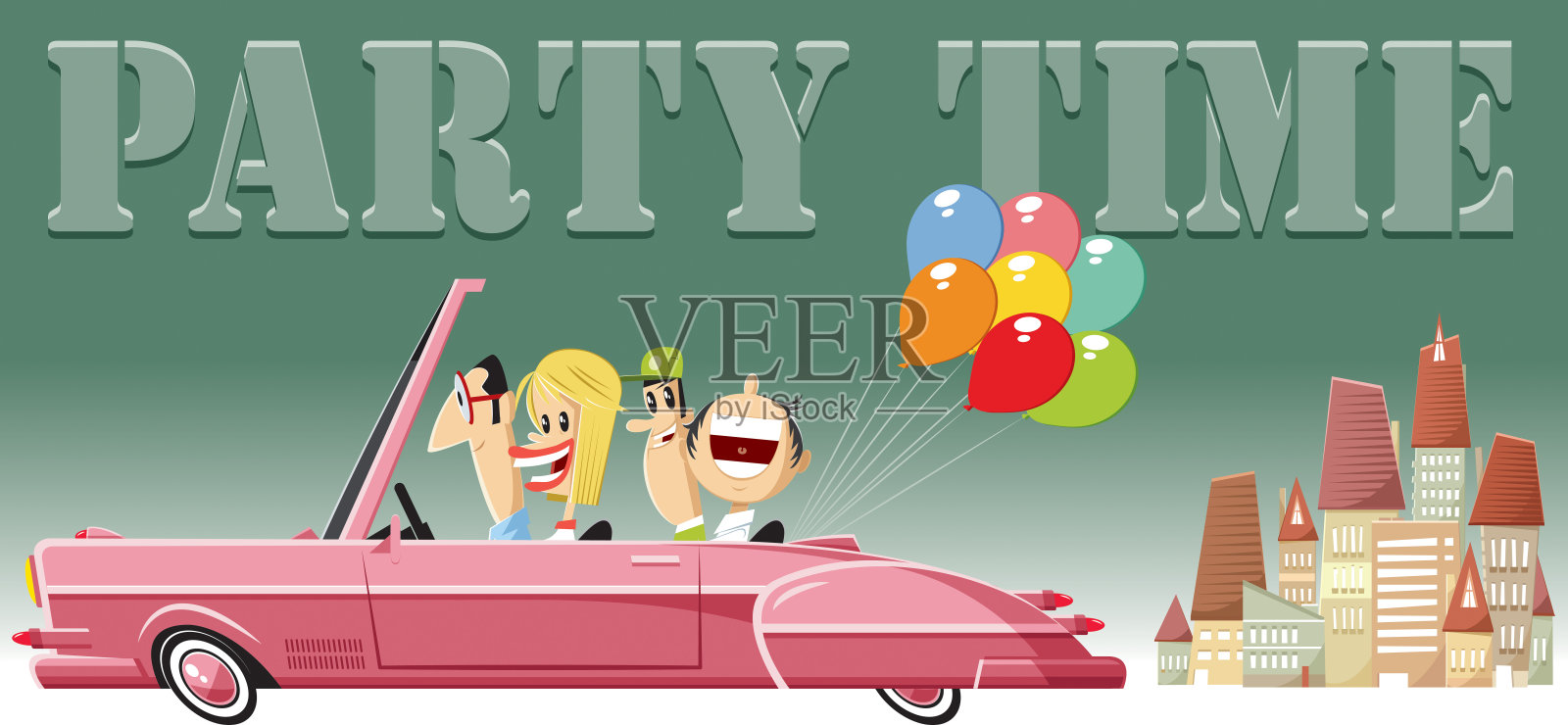 派对时间插画图片素材