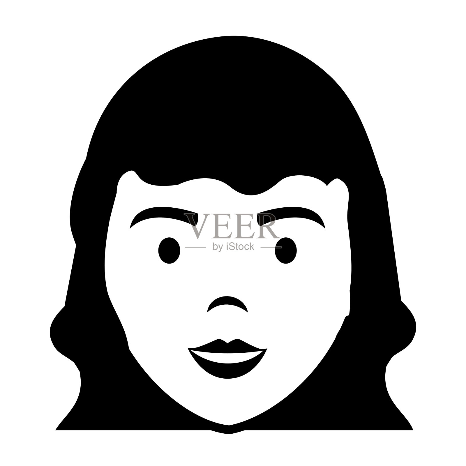 美女头像人物设计元素图片