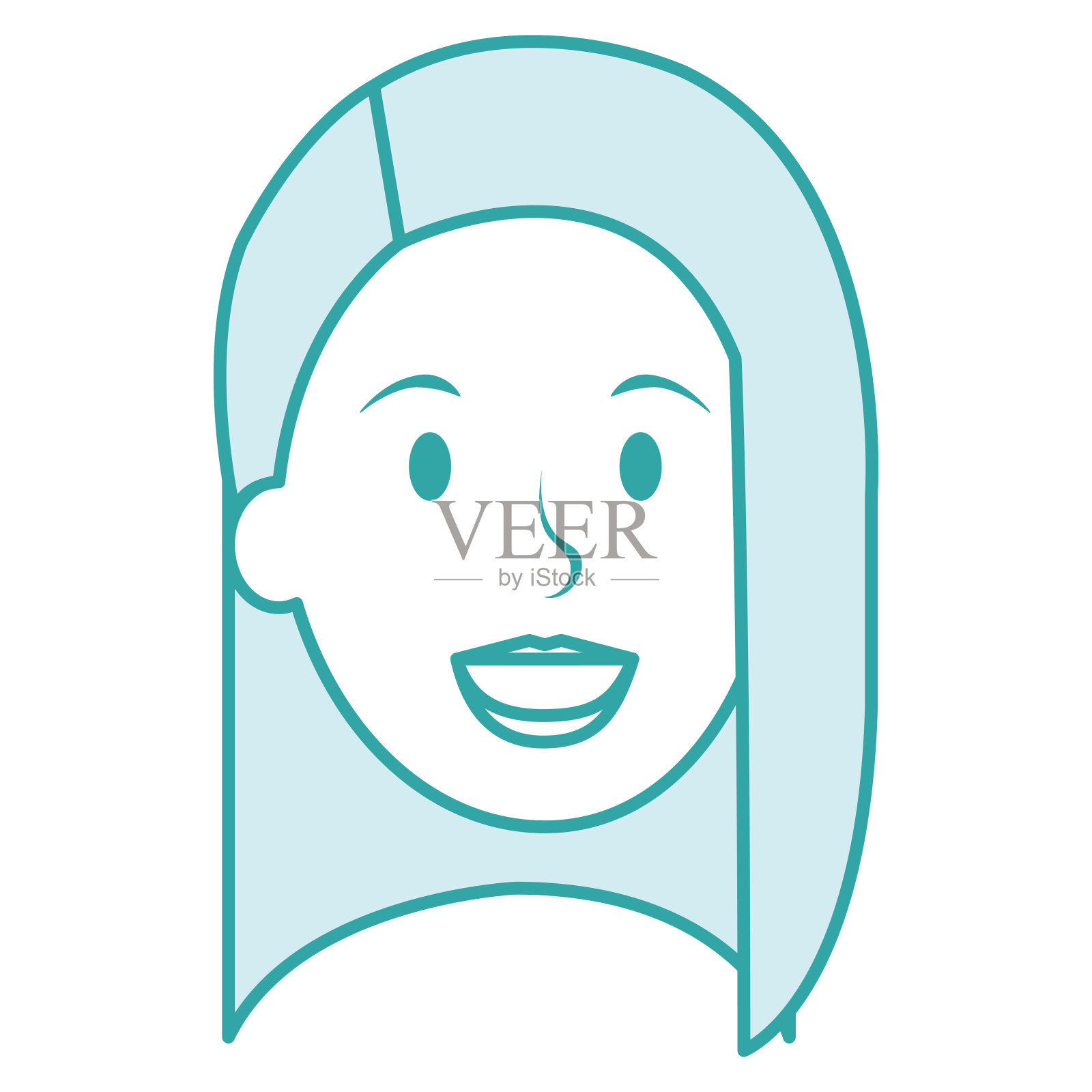 美女头像人物插画图片素材