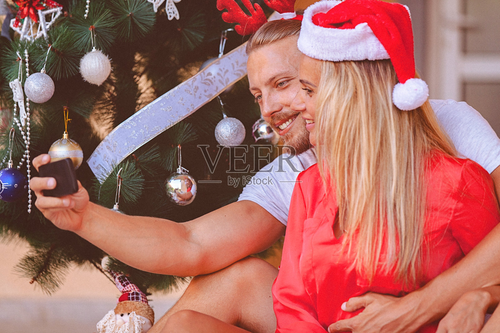 夏天的圣诞节有问题照片摄影图片