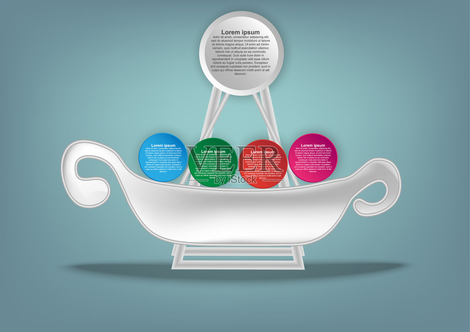 圆信息图表模板创建演示和报告。向量EPS10插画图片素材