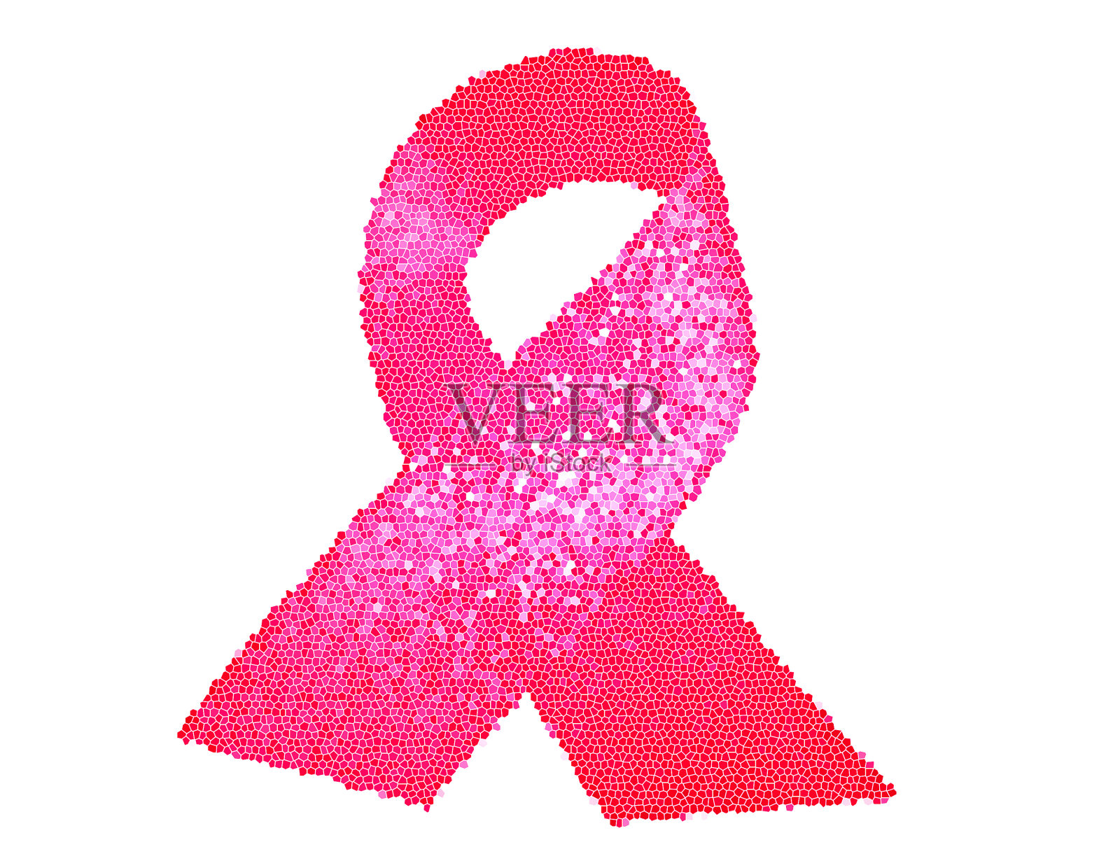 白色背景上的粉色丝带照片摄影图片