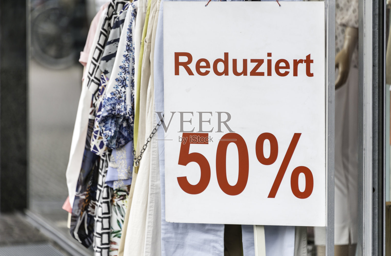 Reduziert 50%(半价销售)照片摄影图片
