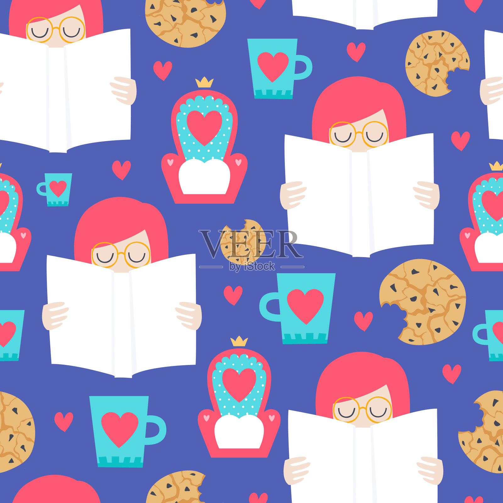 向量无缝模式插画图片素材