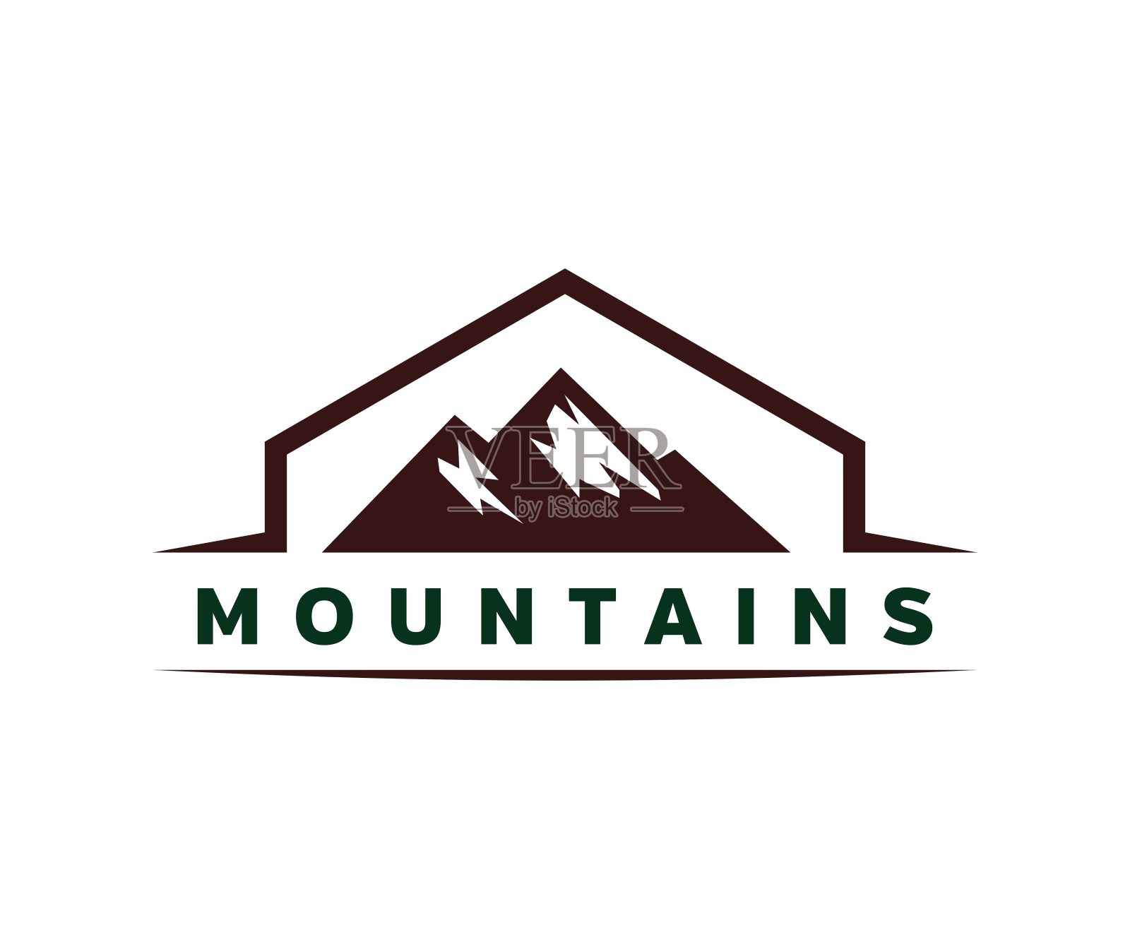 山图标插画图片素材