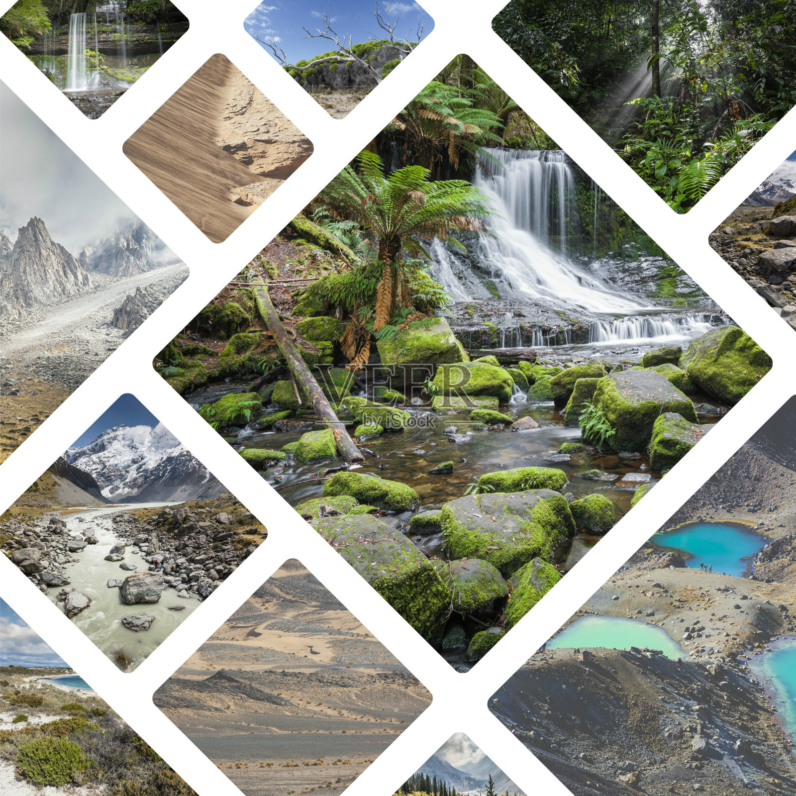 来自澳大利亚和新西兰的照片拼贴-我的照片。照片摄影图片