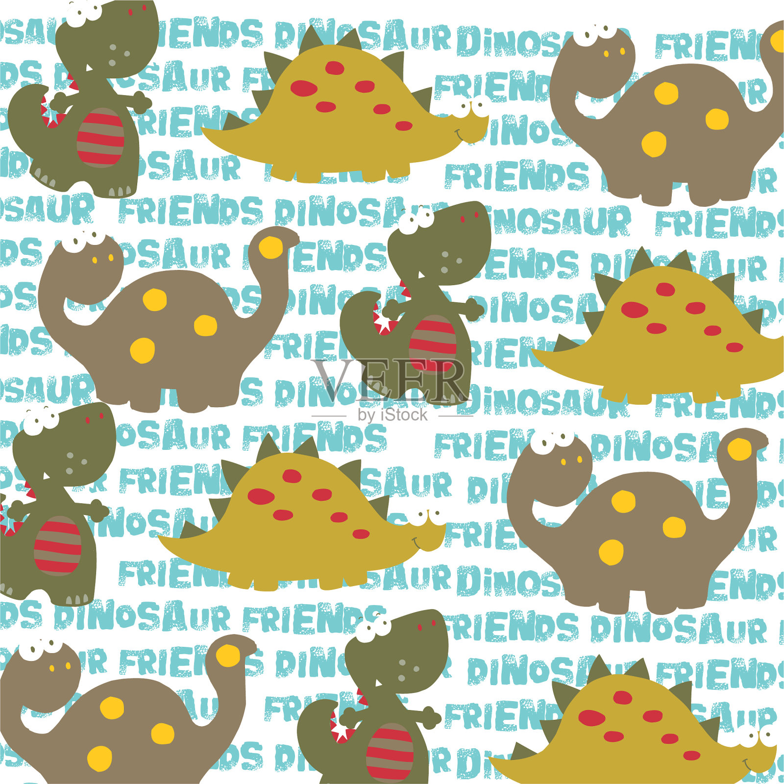 婴儿动物模式插画图片素材