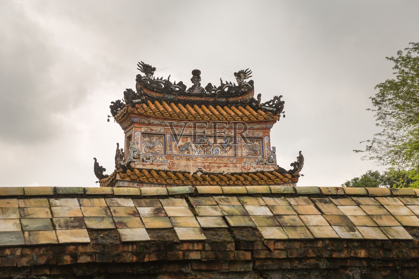 越南顺化的杜德谦墓照片摄影图片