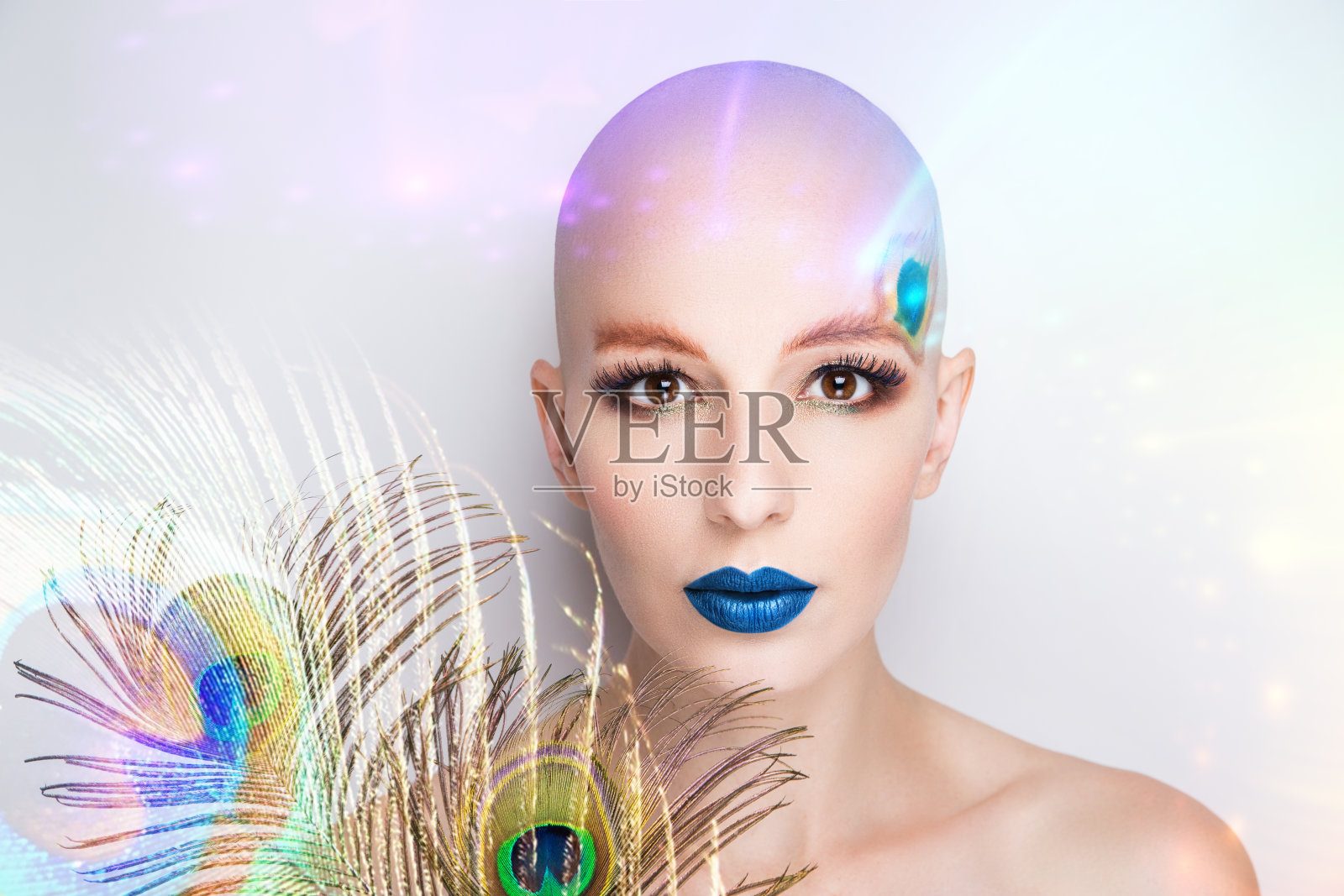 年轻女子的脸照片摄影图片