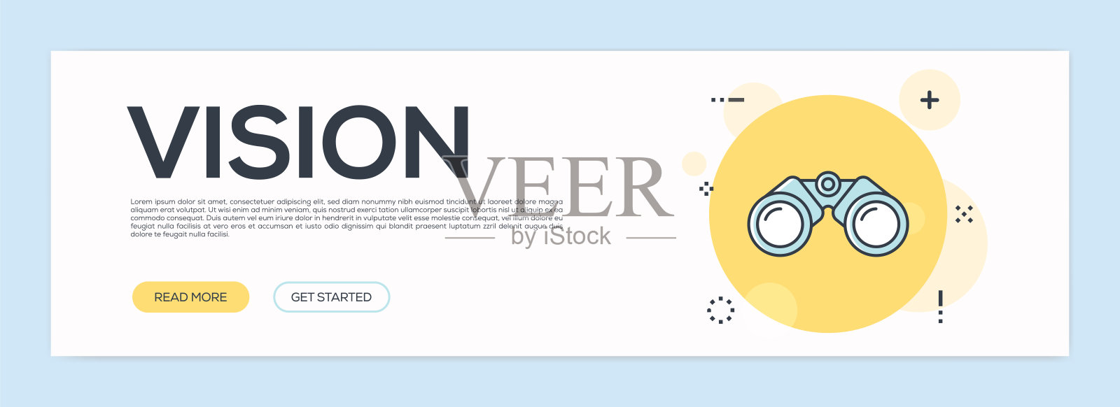 视觉概念-平面线网络横幅插画图片素材