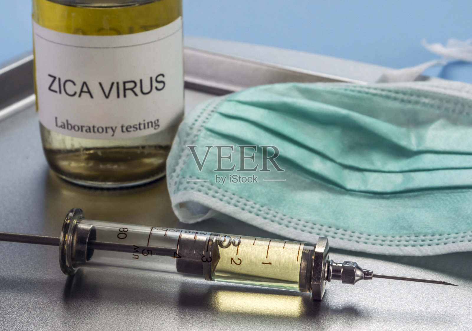 研究寨卡病毒测试，图像概念照片摄影图片