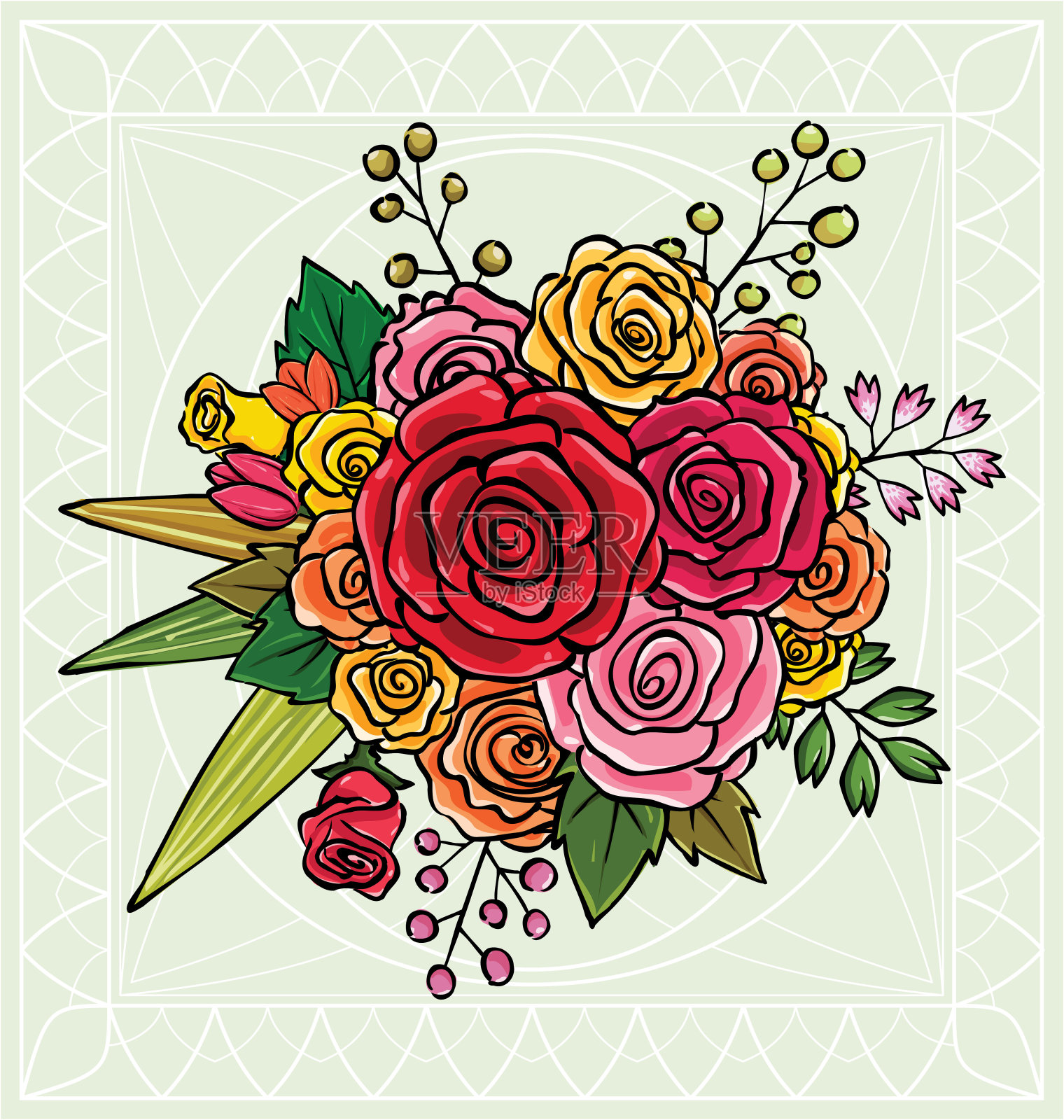 花束矢量图插画图片素材