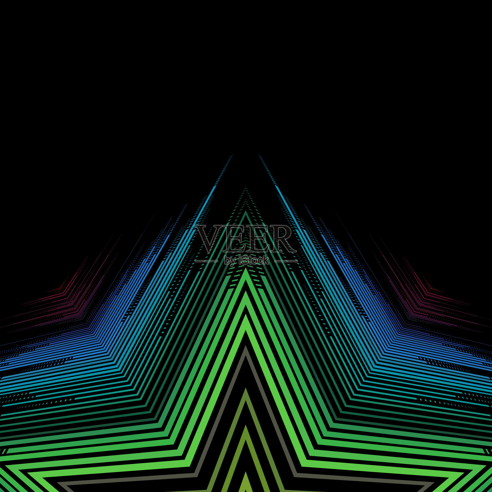 蓝色渐变几何图案背景插画图片素材