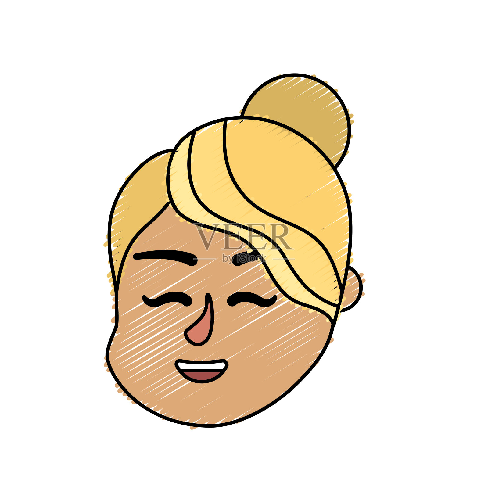 阿凡达女孩头与发型设计设计元素图片