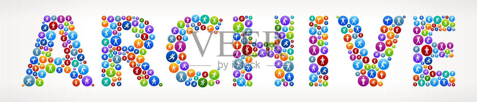 档案活跃的生活方式健康矢量按钮。插画图片素材