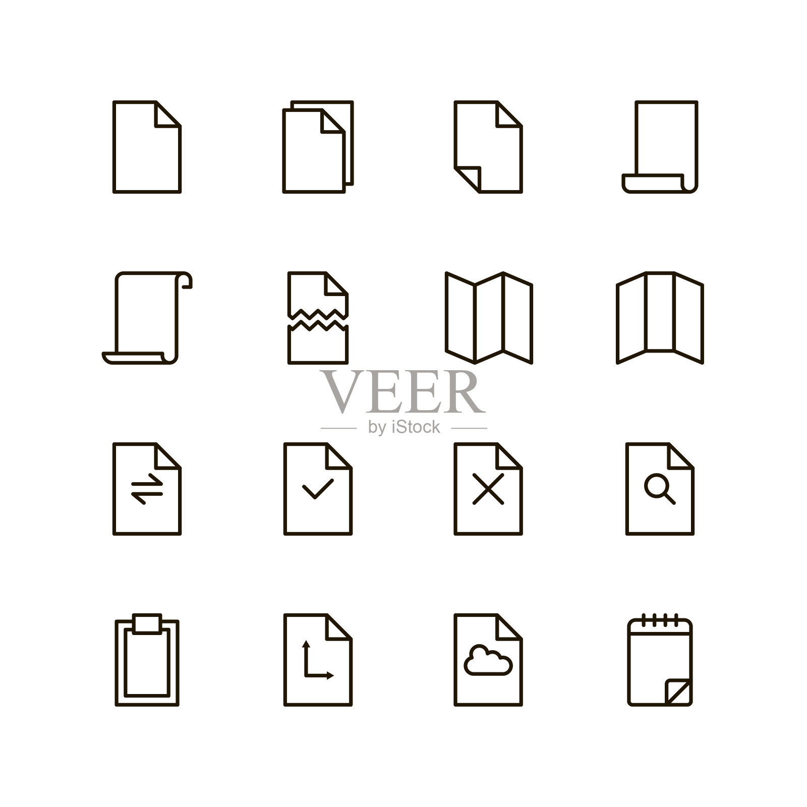 平线的图标图标素材