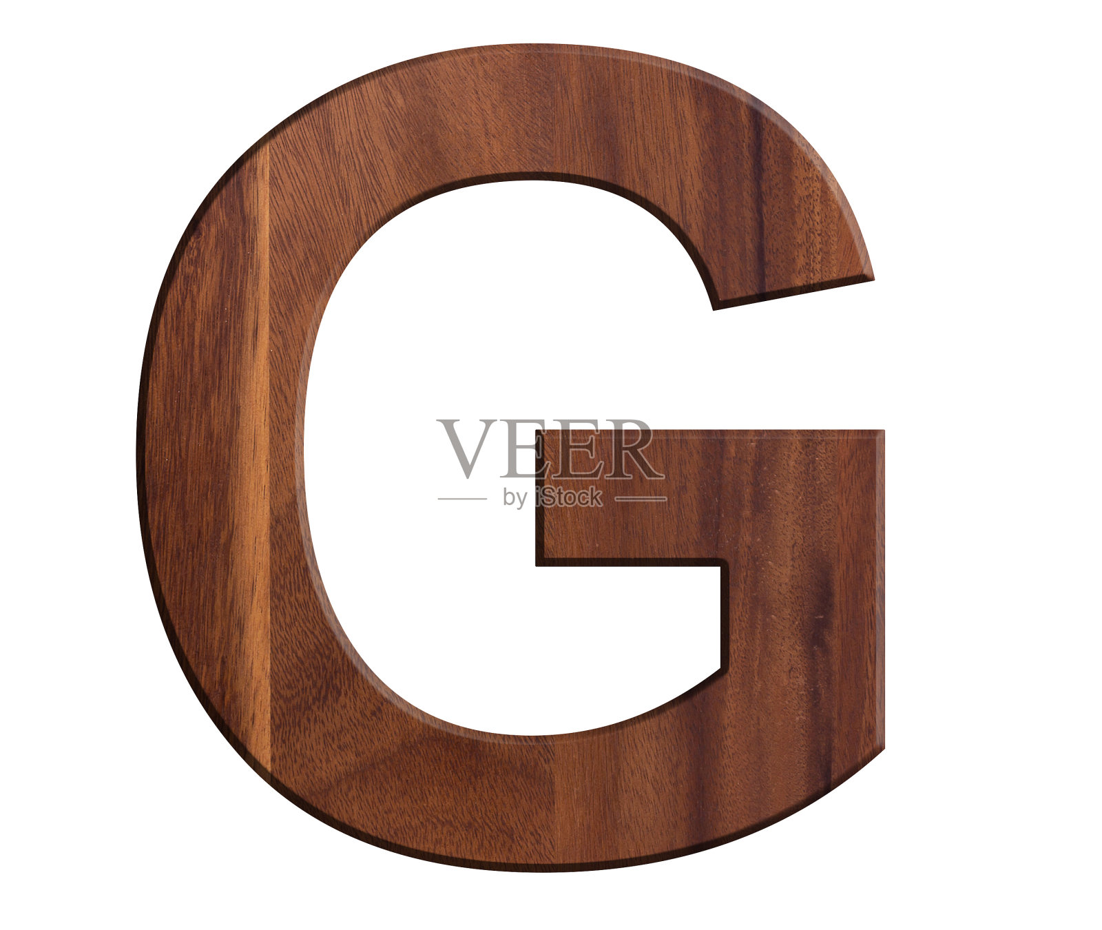 G，白色背景上木制字母照片摄影图片