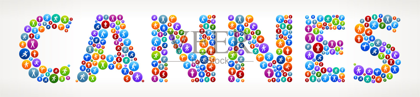 戛纳积极生活方式健康矢量按钮插画图片素材