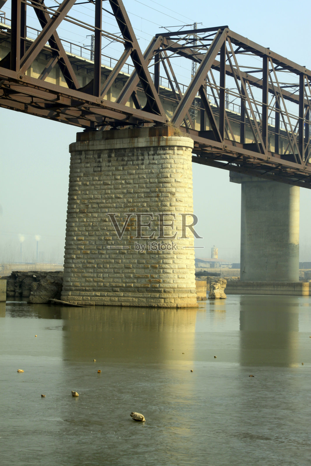 滦河铁路桥，特写照片照片摄影图片