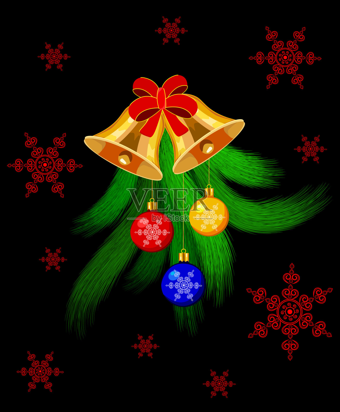 圣诞节的庆祝活动插画图片素材