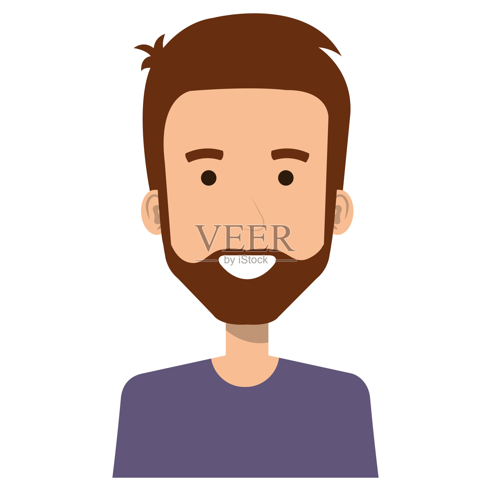 年轻人头像角色设计元素图片