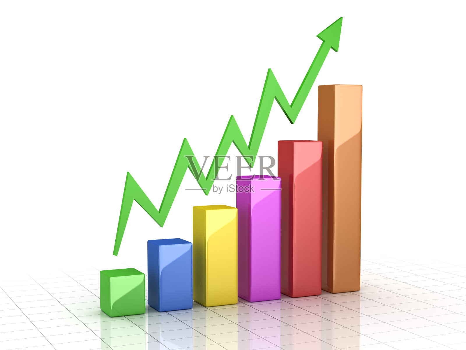 丰富多彩的商业图表照片摄影图片