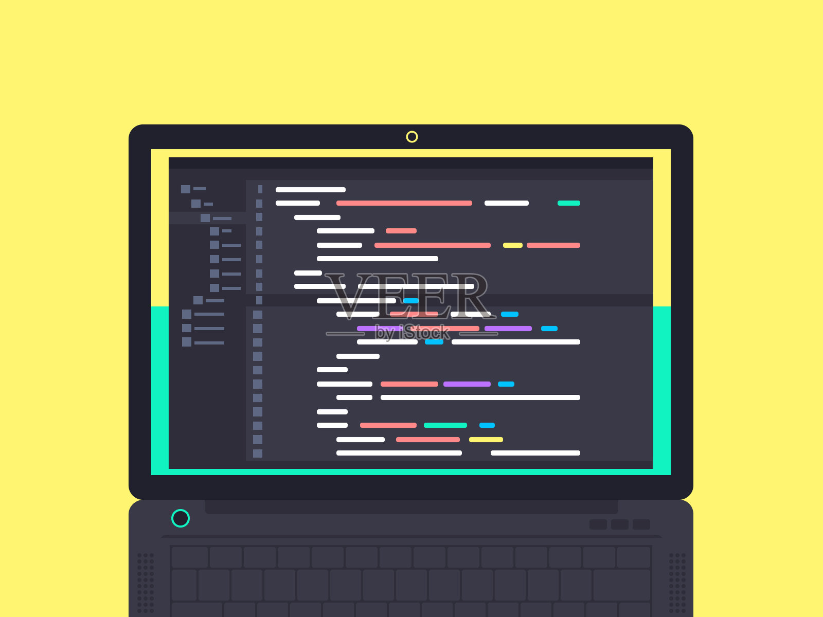 编程和编码概念插画图片素材