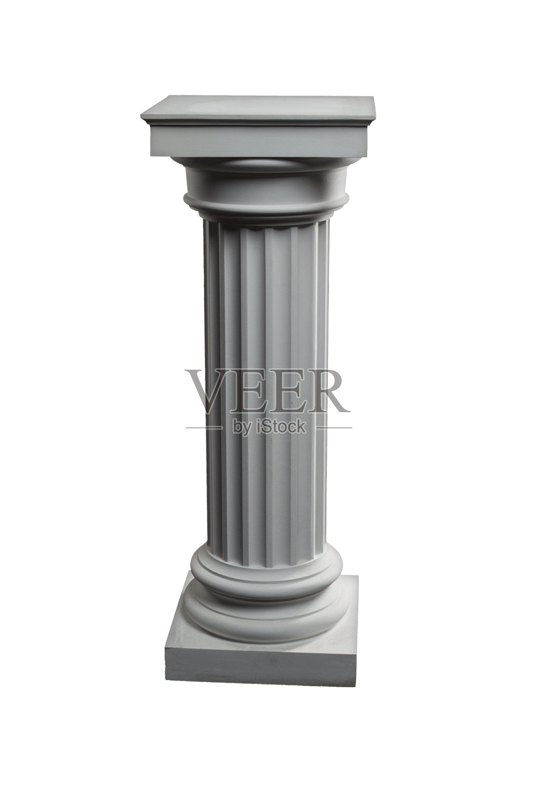 白色背景维纳斯石膏雕塑照片摄影图片