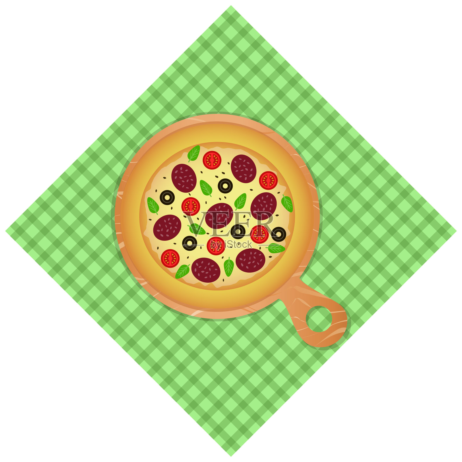 意大利披萨设计元素图片