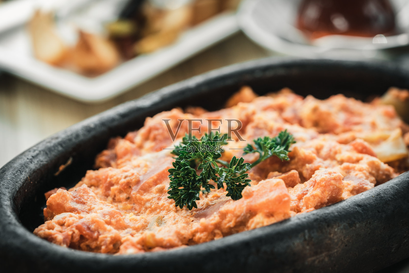 Menemen -土耳其的早餐照片摄影图片