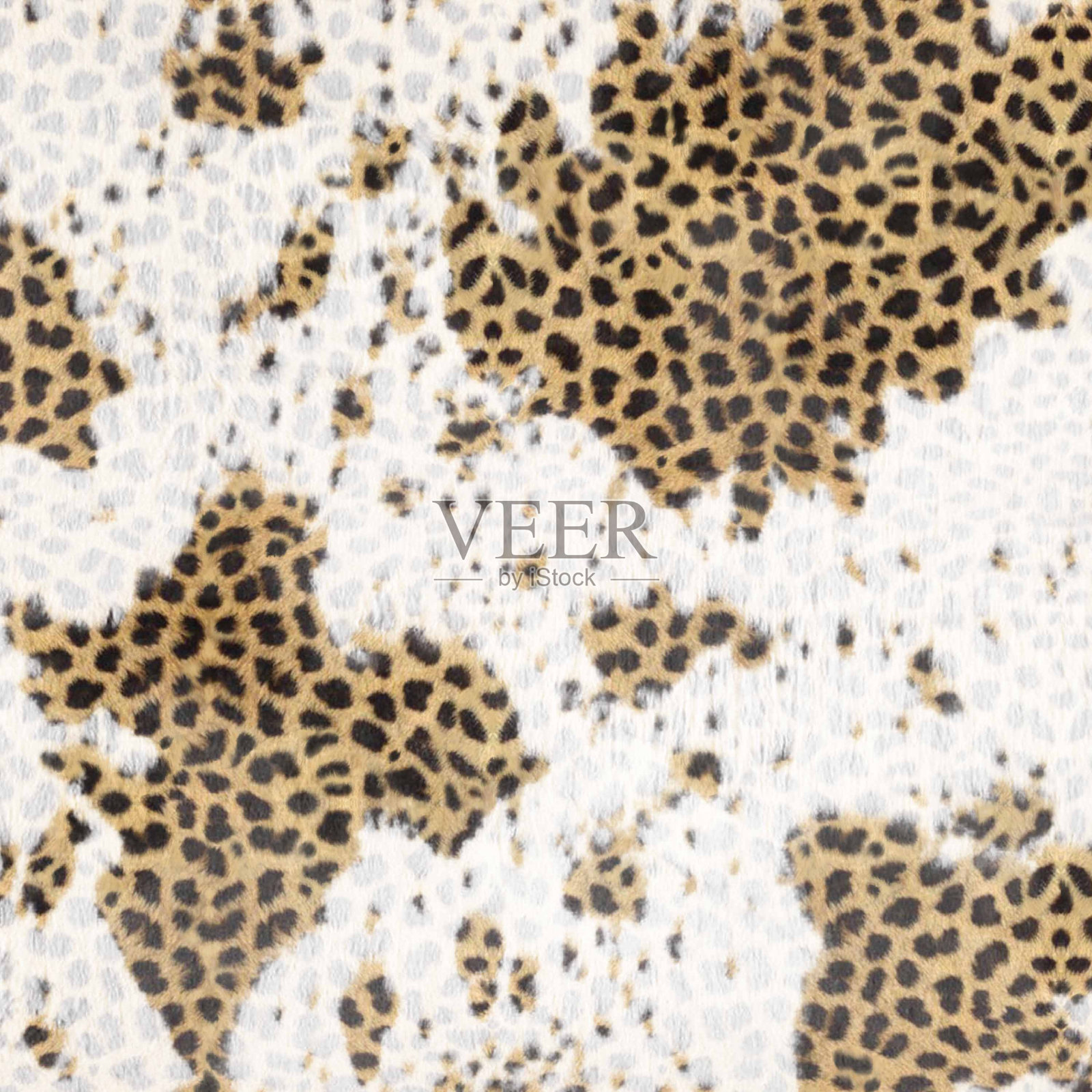 变形豹模式插画图片素材