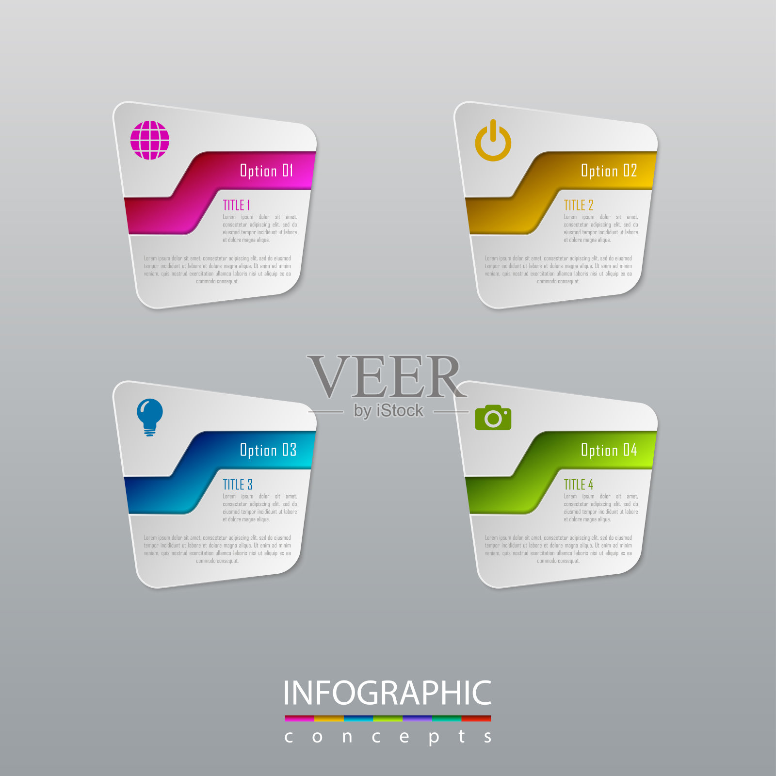 摘要信息图表时间轴业务模板，图表，网页设计，工作流布局插画图片素材