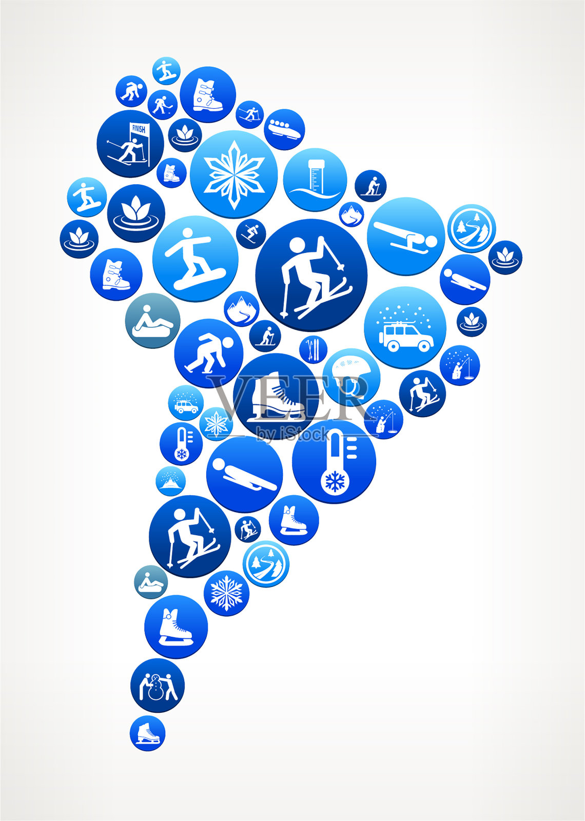 南美冬季有趣向量黄色按钮模式插画图片素材