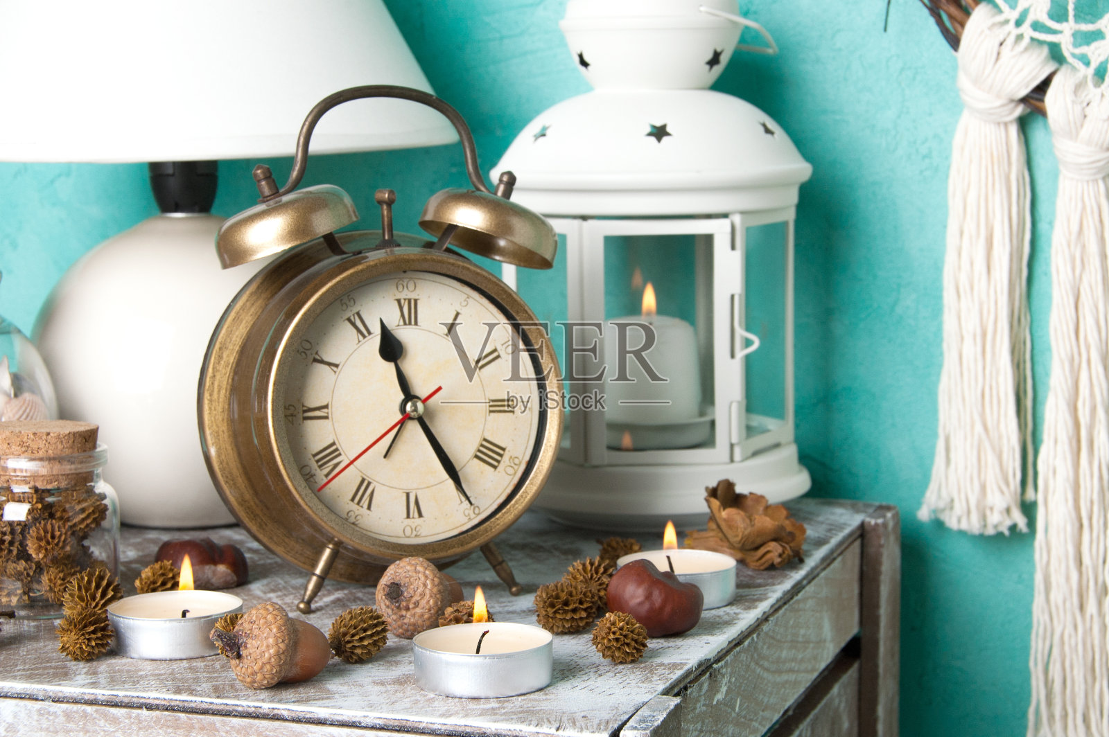 卧室装饰为海蓝宝石照片摄影图片