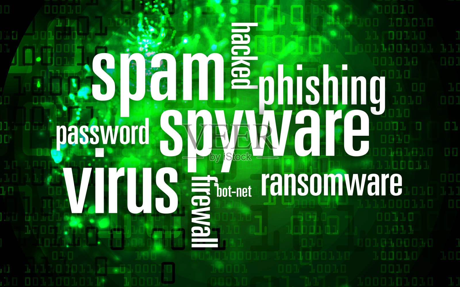 电脑或智能手机上有病毒照片摄影图片