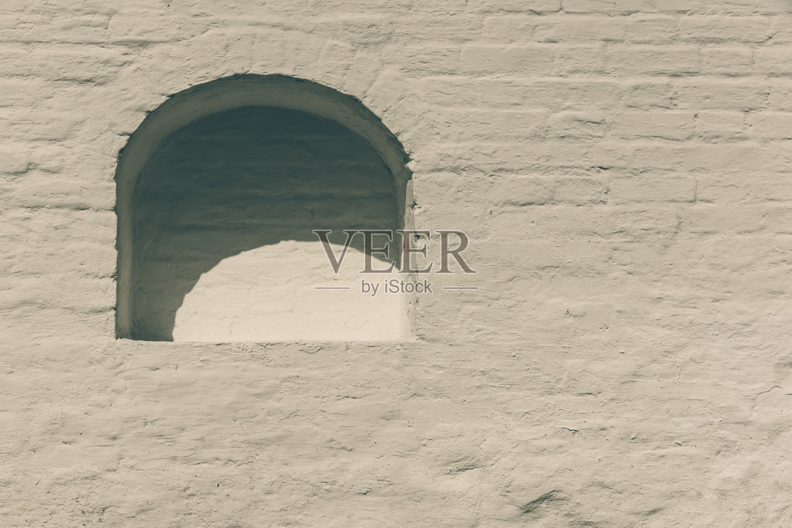 复古图案——旧砖墙上的壁龛照片摄影图片