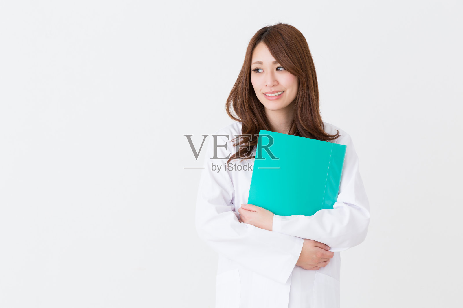 穿白大褂的女人照片摄影图片