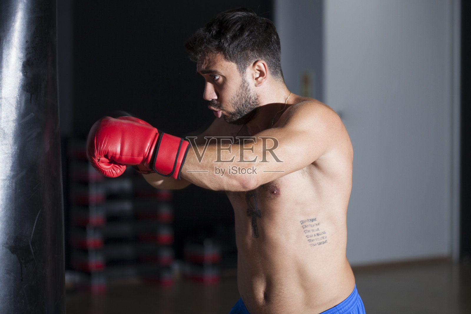 拳击训练照片摄影图片